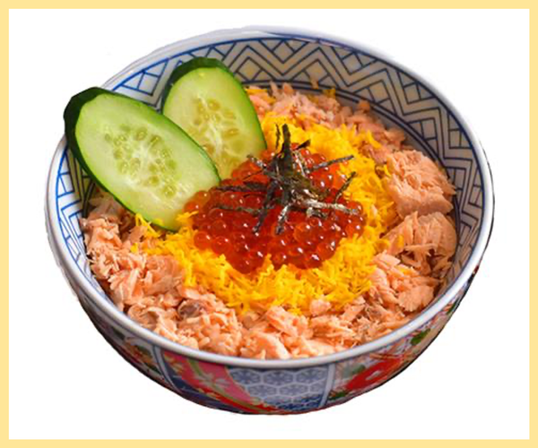 Salmon and Ikura Don